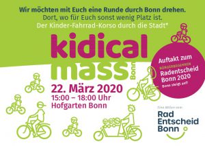 Externer Veranstaltungshinweis - kidical mass Bonn- Kinder auf das Rad!